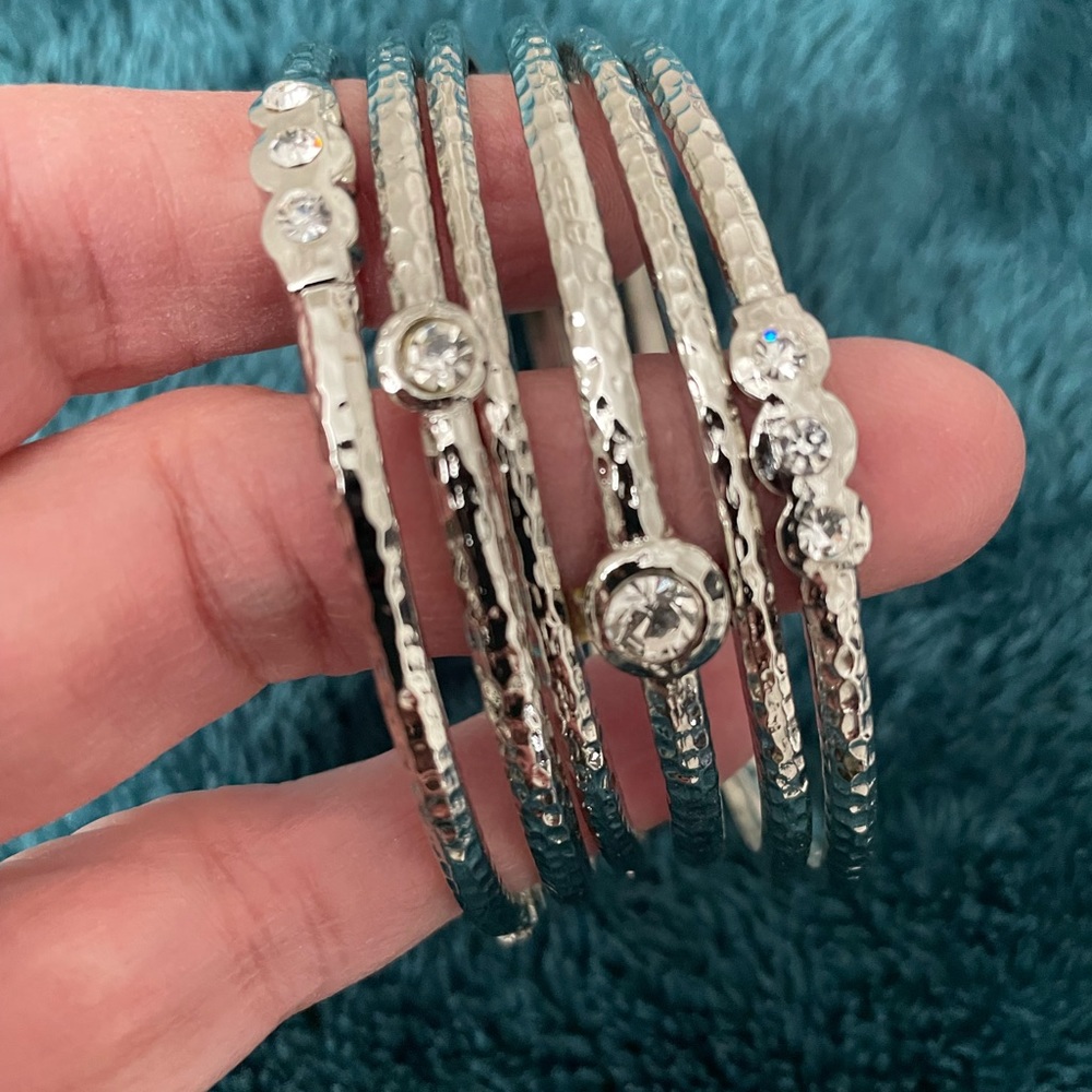Set of Cookie Lee bangle bracelets